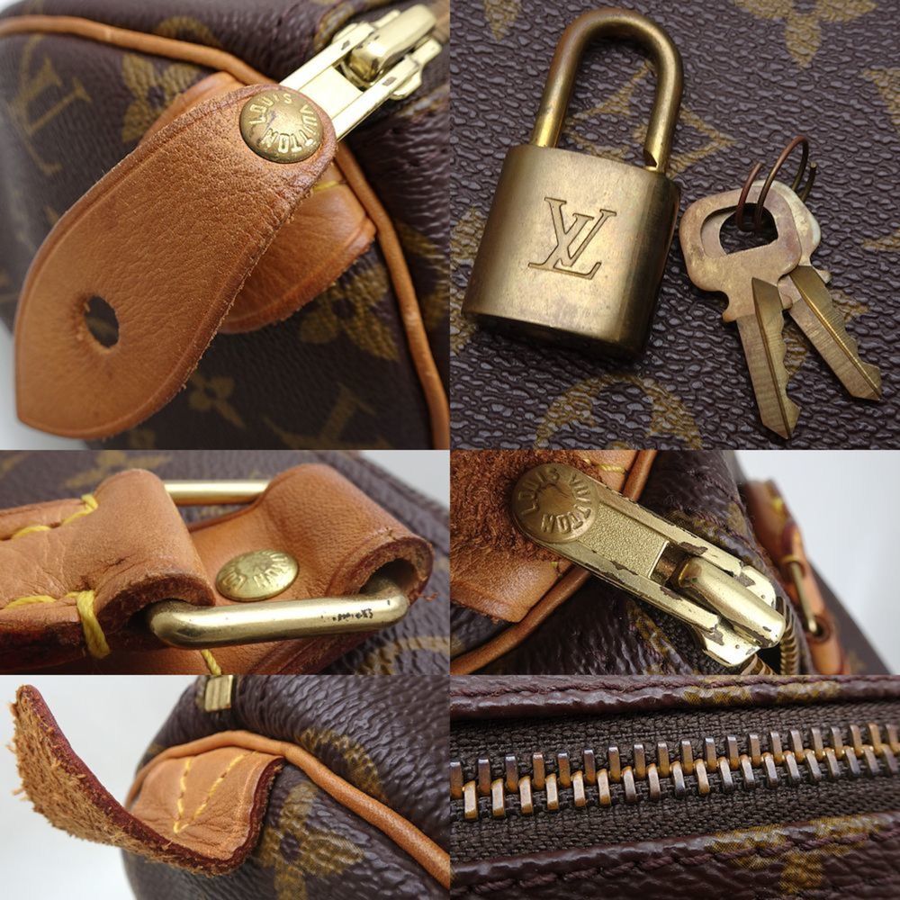 LOUIS VUITTON Louis Vuitton Monogram Speedy 30 M41526 Handbag Brown 351730 - Picture 6 of 10